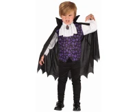 Role play-set for child Elegant Vampire (shirt with jabot, cape), size 92/104 cm
